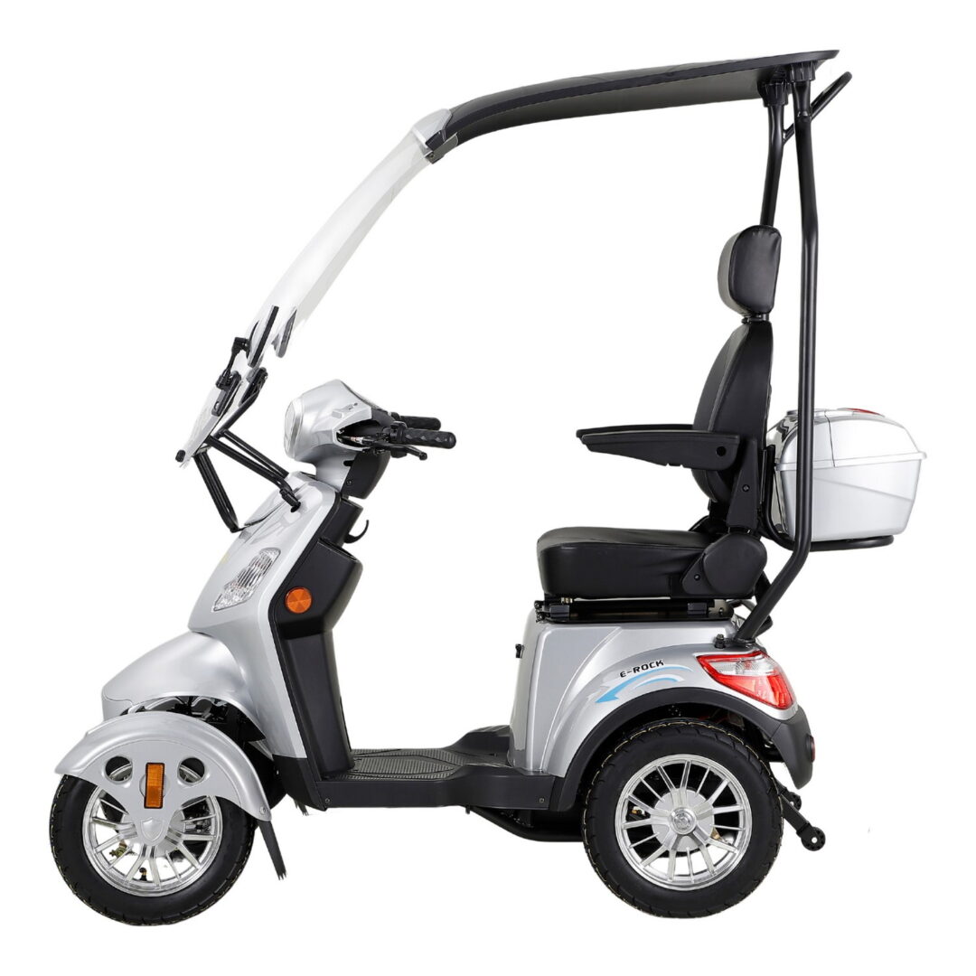 Scooter Électrique 4 Roues GRAVIS Avec Toit Et Siège Capitaine - 1000W - Autonomie 45-60 Km - Neuf